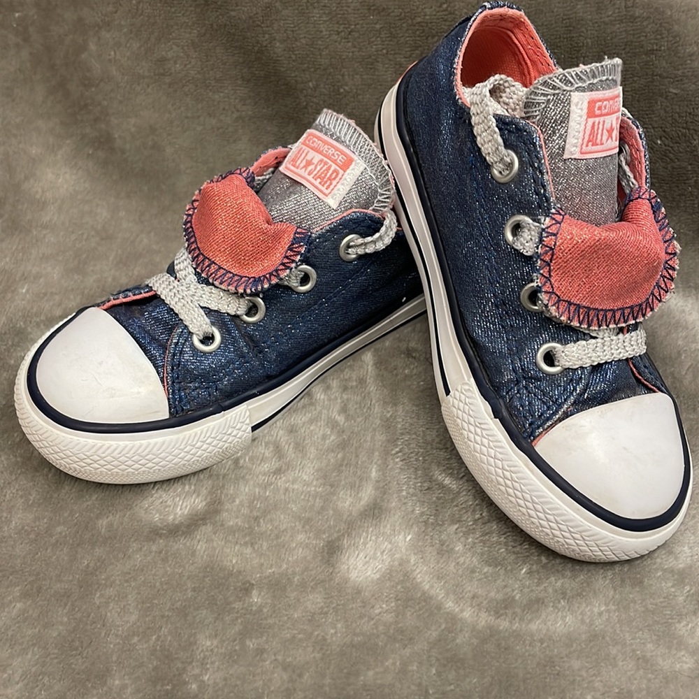 🌟CONVERSE🌟SHIMMER DOUBLE TONGUE - Picture 3 of 9